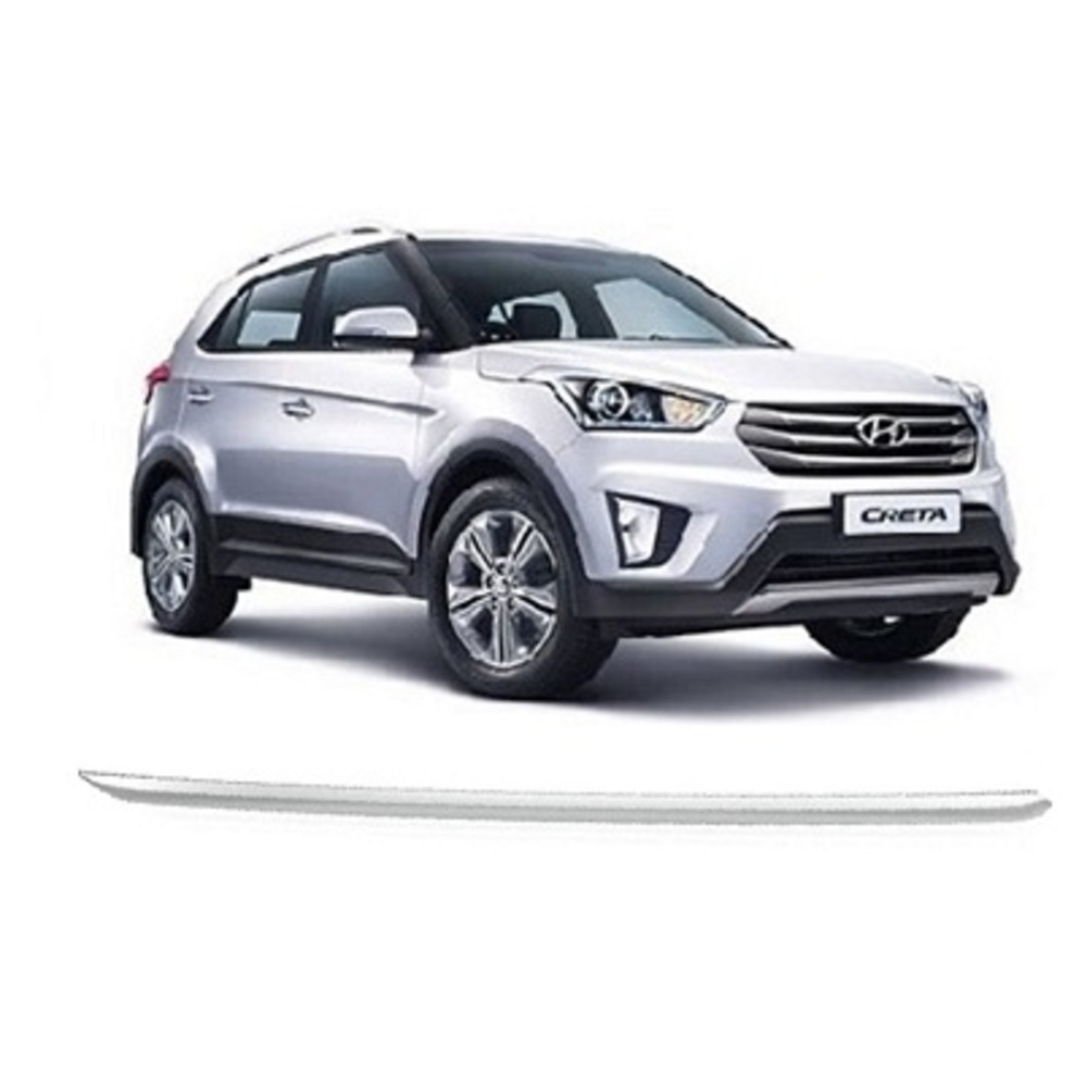 Chrome Trunk  Garnish Compatible with Creta Old  - Silver 